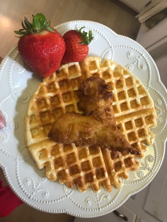 Chicken and Protein Waffle
